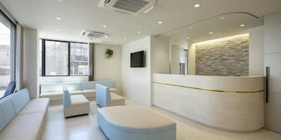 愛知県春日井市勝川町にある、横井内科クリニックの受付写真